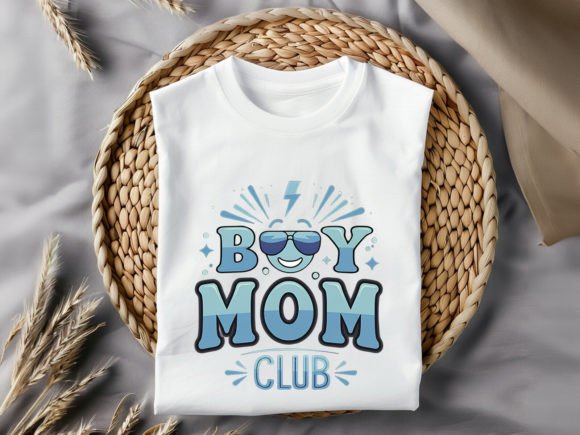 Boy Mom Club T-Shirt Design: Graphics for Modern T-Shirt Designs