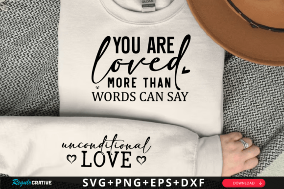 Unconditional Love Sleeve SVG: Graphics for T-Shirt Designs